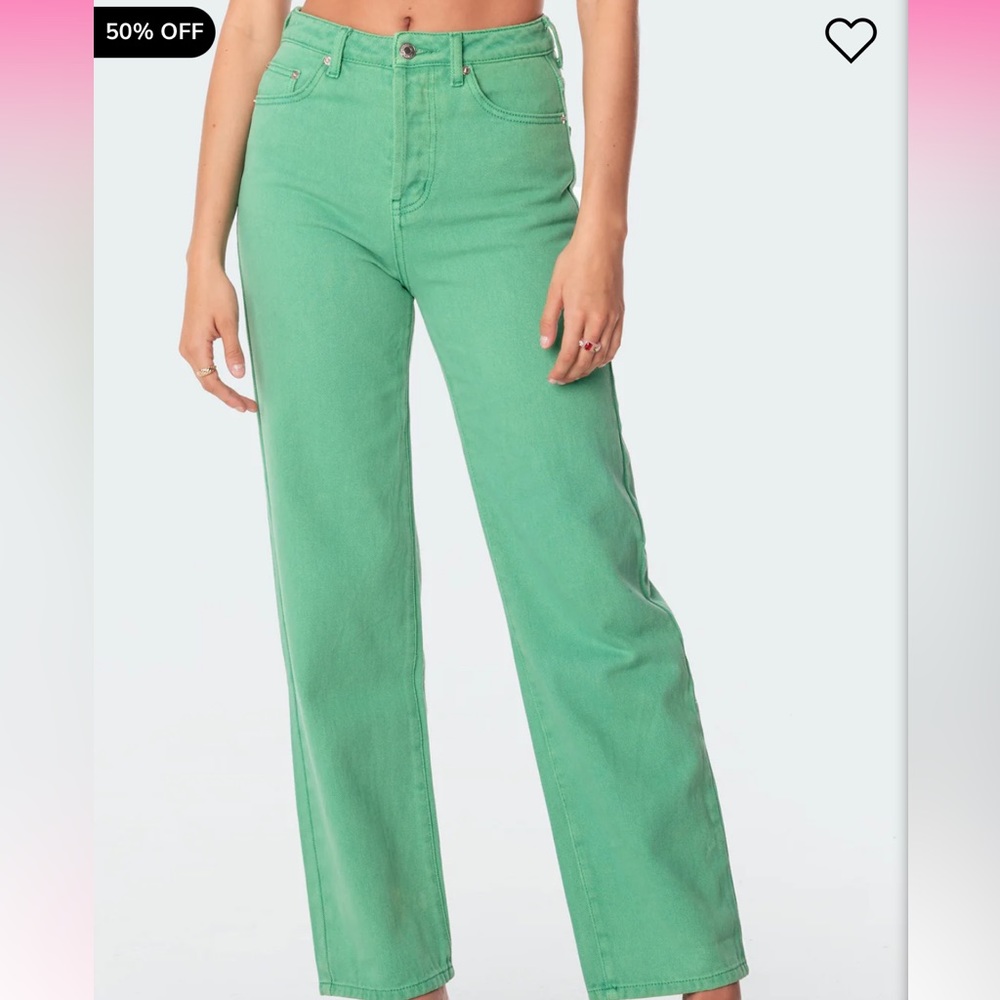 Edikted green jeans